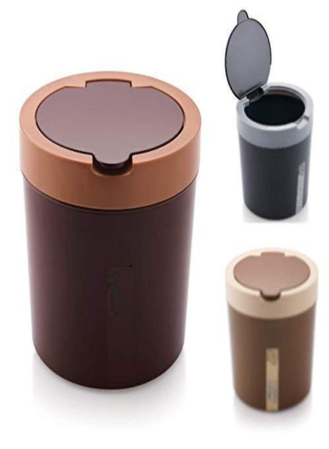 Unequetrend Plastic Swing-Lid Mini Trash Can, Tiny Garbage Can With Lid, Pack Of 1 (Multicolour) - Image 4